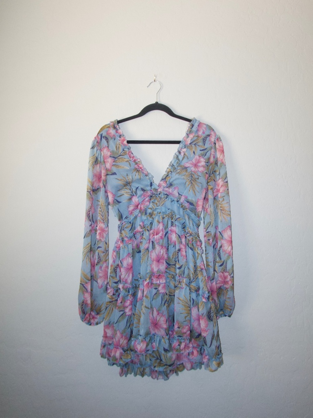 Floral Blue Dress